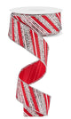 Red Silver & White