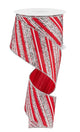 Red Silver & White