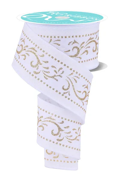2.5" x 10 yd Bordered Swirl