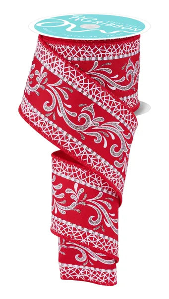 2.5" x 10 yd Bordered Swirl