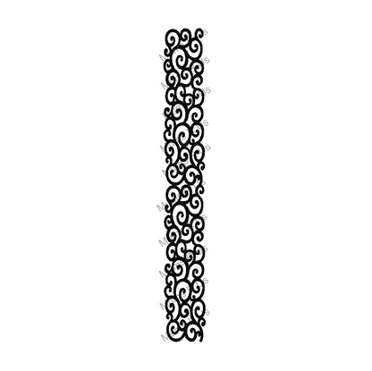 100 Yd Roll Size 9(1 5/16") Swirl 1 Imprinted Ribbon