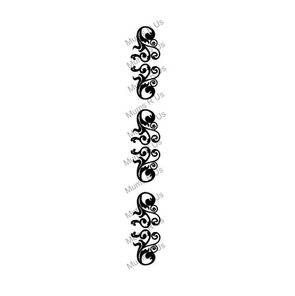 100 yd Roll Size 5(7/8") Swirl 2 Imprint Ribbon