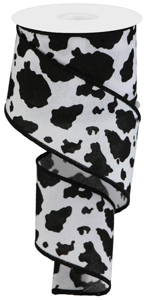 2.5" x 10yd Cow Print