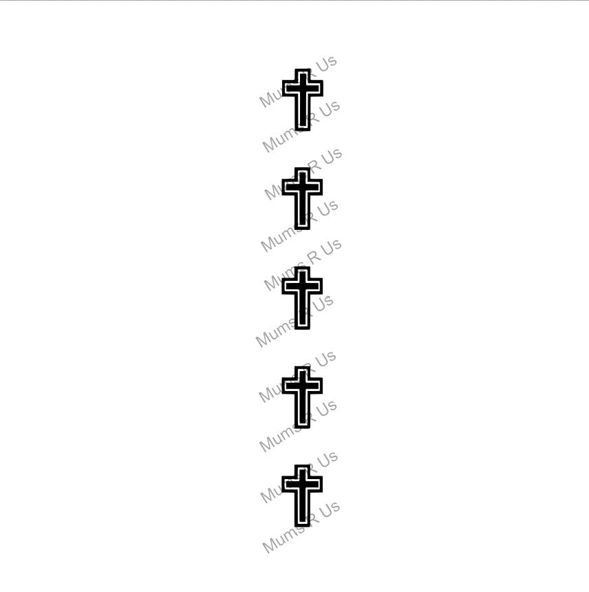 Size 9(1 5/16") Crosses Imprinted Ribbon