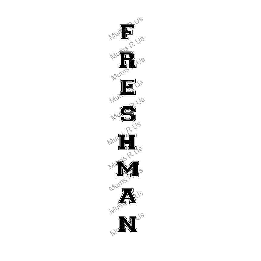 Size 9(1 5/16") Freshman Imprinted Ribbon