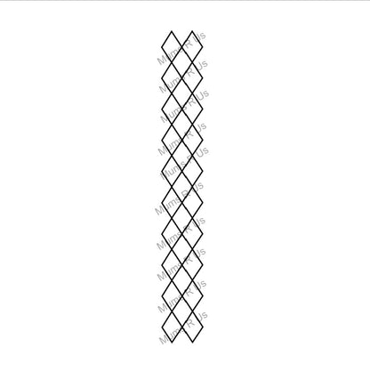 100 yd Roll Size 5(7/8") Open Diamonds Imprint Ribbon