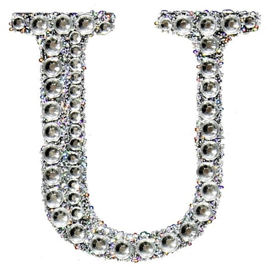 2" Rhinestone U Sticker